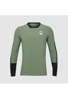 Polera Bicicleta Defend Thermal Manga Larga Verde Fox