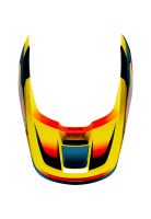 Visera Moto V1 Motif Amarillo Fox