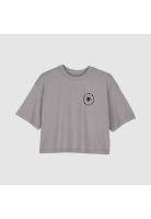 Polera Lifestyle Mujer Byrd Crop Gris Fox