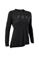Polera Bicicleta Mujer Flexair Pro Manga Larga Negro Fox