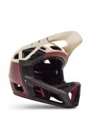 Casco Bicicleta Proframe RS Mash Blanco/Burdeo Fox