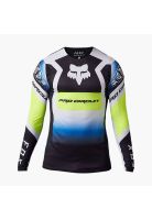 Polera Moto Flexair Pro Circuit Foyl Negro/Blanco Fox