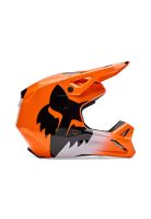 Casco Moto V1 Shield Naranjo Fox
