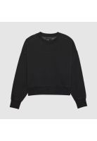 Poleron Lifestyle Mujer Wordmark Crew Oversize Negro Fox