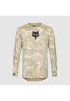 Polera Bicicleta Ranger TruDri™ Manga Larga Crema Fox