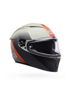 Casco Moto Calle Lithium Mips Bash Gris/Naranjo Certificado QR Bell