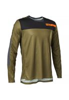 Polera Bicicleta Defend Moth Manga Larga Verde Fox