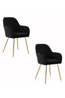Pack 2 sillas de comedor Alessandro Negro