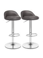 Pack 2 Piso Bar Altura Regulable Café