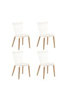 Pack 4 Sillas Clásicas Comedor Blanco
