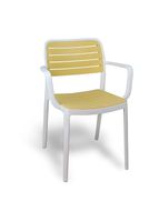 Silla Terraza Plástica Sahara Blanca
