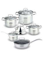 Batería 12 piezas acero inoxidable Múnich