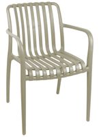 Silla Terraza Plástica Giza Taupe