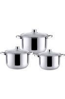 Baterías 6 Piezas Acero Inoxidable Dresden Gris