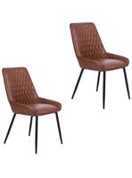 Pack 2 Sillas de Comedor Breton Café