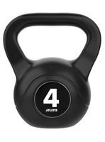 Kettlebell Mancuerna Pesa Rusa Cemento 4 Kg Negro