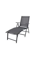 Reposera Aluminio Plegable Gris