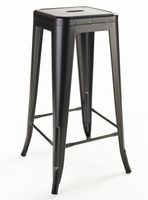 Piso Taburete Tolix Alto Negro
