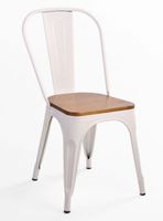 Silla Tolix Vintage Asiento Madera