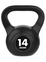 Kettlebell Mancuerna Pesa Rusa Cemento 14 Kg Negro