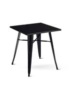Mesa Metal Tolix Negra 70x70 cm