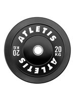 Disco Olímpico Bumper 20 kg Negro