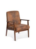 Poltrona Sitial Roma Suede Café