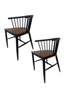 Pack 2 Sillas de Comedor Yard Negro