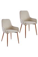 Pack 2 Sillas Comedor Lino Margaret Beige