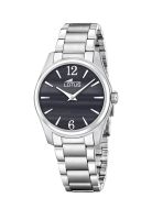 Reloj 19061/6 Lotus Negro Mujer Acero Clásico