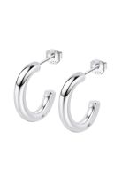 Aros LP3854-4/3 Lotus Silver Mujer Hoops