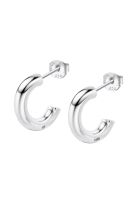 Aros LP3854-4/2 Lotus Silver Mujer Hoops