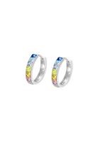 Aros LP1936-4/3 Lotus Silver Mujer Hoops
