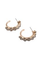 Aros Argolla Cristal Dorado Humana