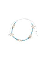 Tobillera Santorini Mostacillas multicolor plateado ID