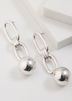 Aros Largos Diana Plateado Humana