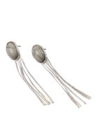 Aros Largo Evelia Plateado Humana