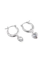 Aros Argolla Heart Plateado Humana