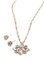 Set de aros y collar Filippa Dorado ID