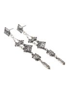 Aros Largo Selena Dorado Humana