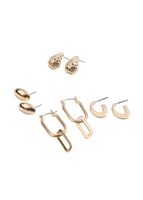 Set de 4 aros Altaira Dorado ID