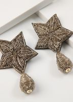 Aros Largos Star Dorado Humana