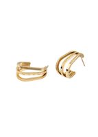 Aros Argolla Pale Dorado Acero Inoxidable Humana