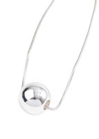 Collar Cadena Círculo Plateado Humana