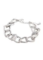 Pulsera Eslabón Plateado Humana