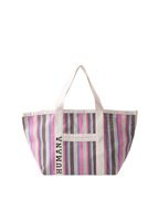 Cartera Tote Dena Tejido Vertical Rosa Humana