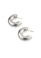 Aros Argolla Thick Plateado Humana