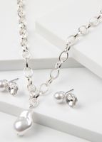 Set De Collar Elsa Plateado I-D