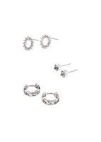 Set De 3 Aros Circles Plateado Humana