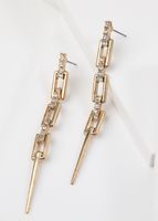 Aros Largos Sofia Dorado Humana